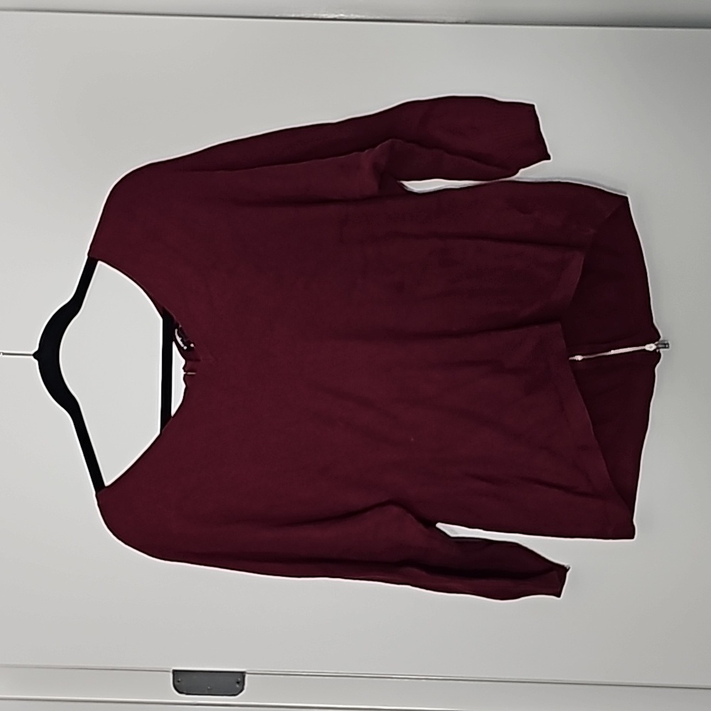Express Women's Sweater Maroon